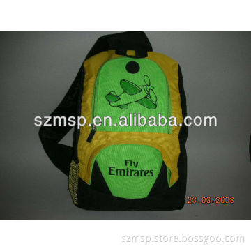 Lovely polyester 600Denier day screen printing children school backpack